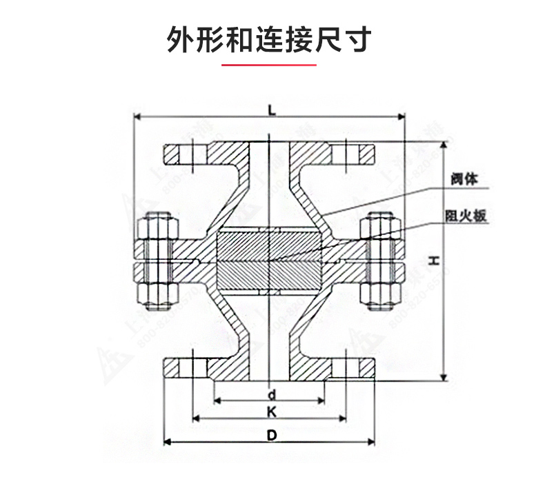 GZW-1铸钢管道阻火器_MILAN米兰体育(中国)官方网站结构图.jpg